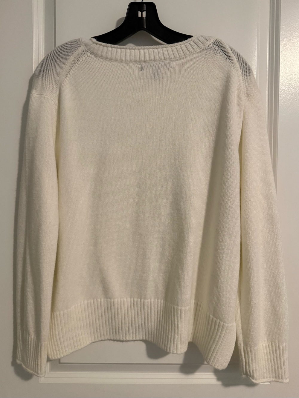 Banana Republic Classic Crew Neck Pullover Sweater White Small